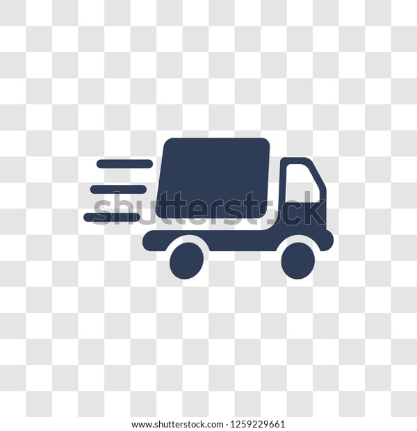 Delivery truck icon. Trendy Delivery truck\
logo concept on transparent background from Delivery and logistics\
collection