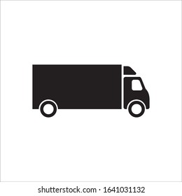 Delivery truck icon. Van flat sign design. Truck symbol pictogram. EPS 10 vector sign