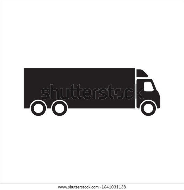 Delivery truck icon. Van flat sign design.\
Truck symbol pictogram. EPS 10 vector\
sign
