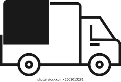 Delivery truck icon. Van icon vector