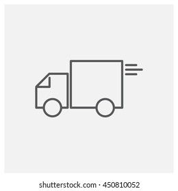 Delivery, truck icon, Vector