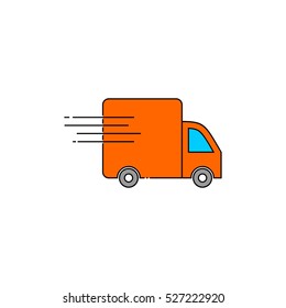 Delivery truck icon vector