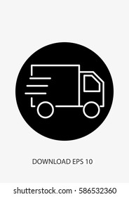 Delivery truck icon, Vector