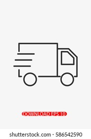 Delivery truck icon, Vector