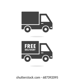 Delivery truck icon vector