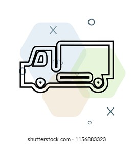 Delivery truck icon vector can be used as png, Delivery truck