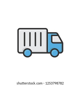 delivery truck icon vector design. modern icon style