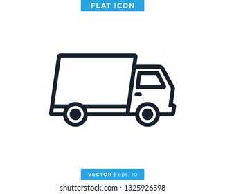 Delivery Truck Icon Vector Design Logo Template