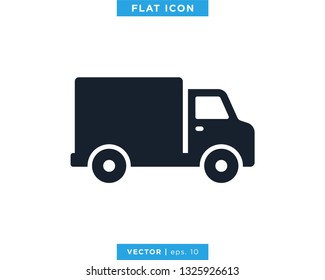Delivery Truck Icon Vector Design Logo Template