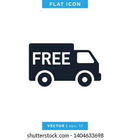 Delivery Truck Icon Vector Design Logo Template