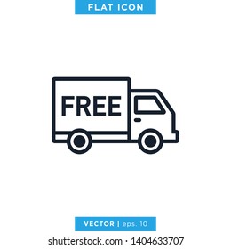 Delivery Truck Icon Vector Design Logo Template