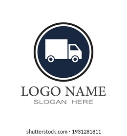 Delivery Truck Icon Vector Design Logo Template