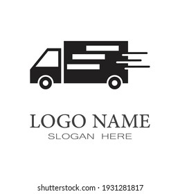 Delivery Truck Icon Vector Design Logo Template