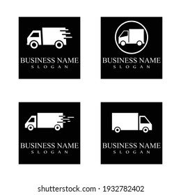 Delivery Truck Icon Vector Design Logo Template