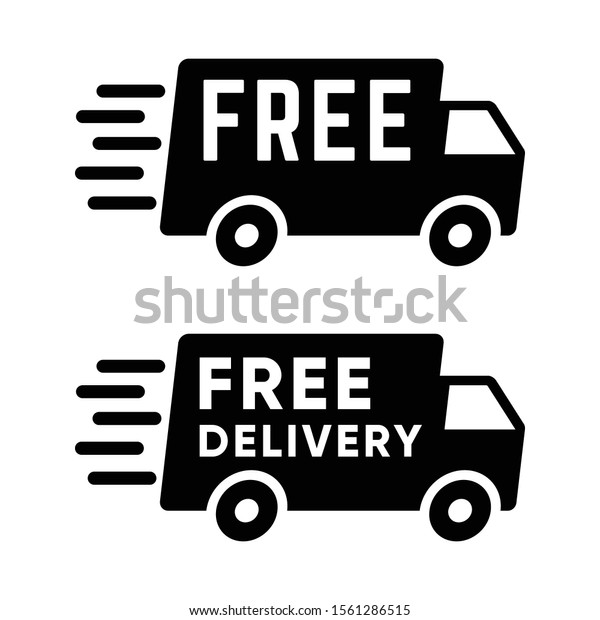 Delivery Truck Icon Vector Design Logo\
Template. Speed delivery, fast shipping icon sign. Courier van,\
distribution business,\
logistics