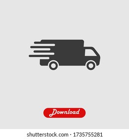 Delivery Truck icon vector eps 10
