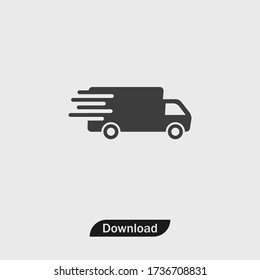 Delivery Truck icon vector eps 10