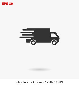 Delivery Truck icon vector eps 10