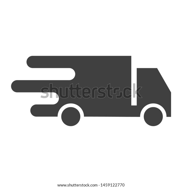 Delivery truck icon vector. Express sign for web,\
app design