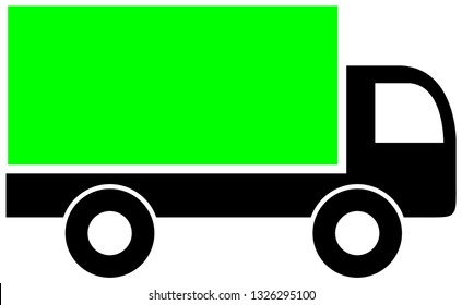 Delivery truck icon - vector hipping symbol.