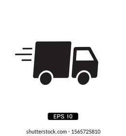 delivery truck icon vector illustration logo template