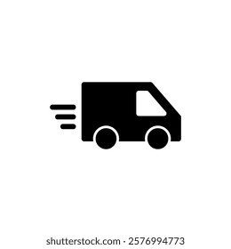 Delivery truck icon vector illustration. Delivery truck sign and symbol. Shipping fast delivery icon