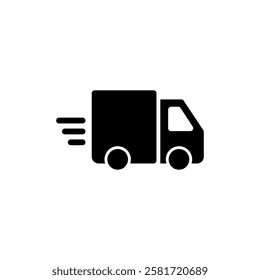 Delivery truck icon vector illustration. Delivery truck sign and symbol. Shipping fast delivery icon