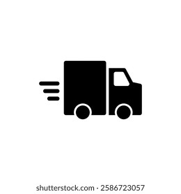 Delivery truck icon vector illustration. Delivery truck sign and symbol. Shipping fast delivery icon