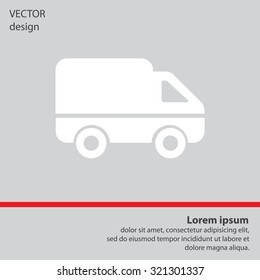 Delivery Truck icon. Vector illustration.
