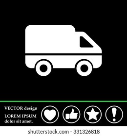 Delivery Truck icon. Vector illustration.