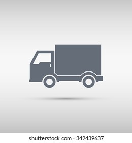 Delivery Truck icon. Vector illustration.