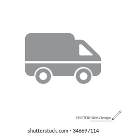 Delivery Truck icon. Vector illustration.