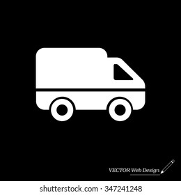 Delivery Truck icon. Vector illustration.