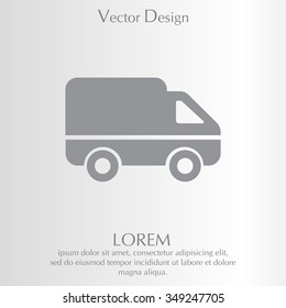 Delivery Truck icon. Vector illustration.