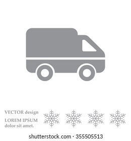 Delivery Truck icon. Vector illustration.