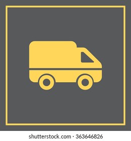 Delivery Truck icon. Vector illustration.