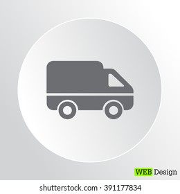 Delivery Truck icon. Vector illustration.