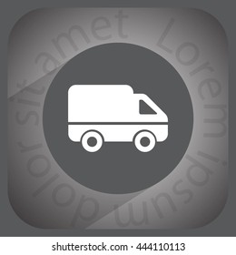 Delivery Truck icon. Vector illustration.