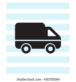 Delivery Truck icon. Vector illustration.