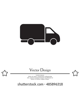 Delivery Truck icon. Vector illustration.