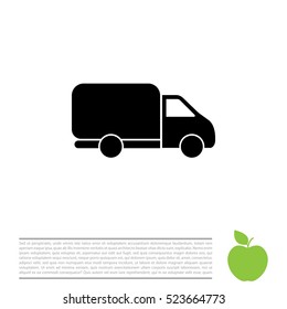 Delivery Truck icon. Vector illustration.