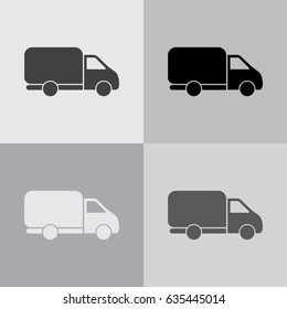 Delivery Truck icon. Vector illustration.