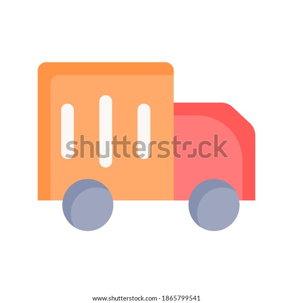 delivery truck icon vector illustration. delivery\
truck icon flat\
design.