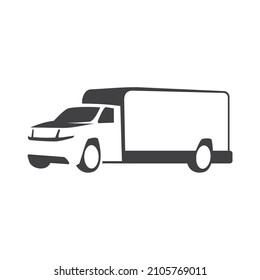 Delivery truck icon. Vector image