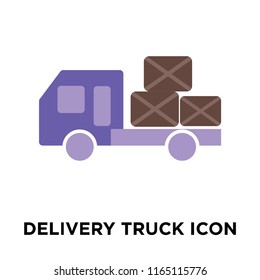 Delivery truck icon vector isolated on white background, Delivery truck transparent sign , delivery symbols