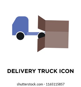 Delivery truck icon vector isolated on white background, Delivery truck transparent sign , delivery symbols