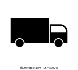 delivery truck icon vector isolated
