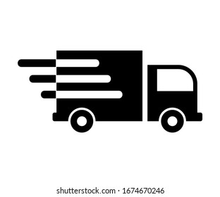 delivery truck icon vector isolated