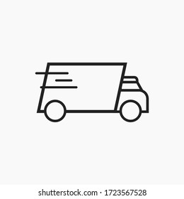 Delivery Truck icon vector . Truck sign