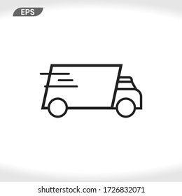 Delivery Truck icon vector . Truck sign
